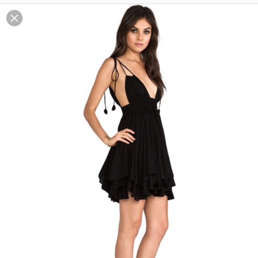 Indah black Ophelia dress